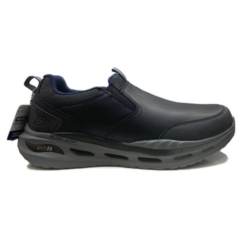 کفش چرم مردانه اسکچرز skechers arch fit 210481-BlK