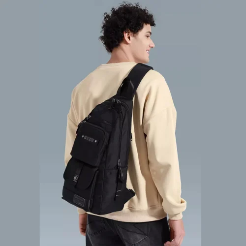 کوله پشتی یکطرفه والنتیر(مشکی-سبز-قهوه ای-طوسی) volunteer 1825-06