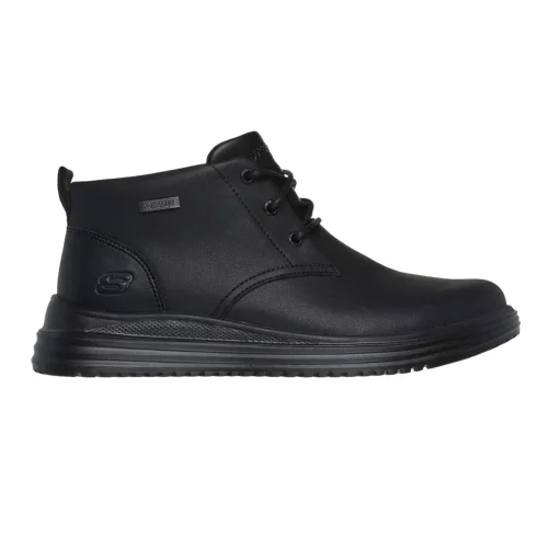 نیم بوت چرمی مردانه اسکچرز skechers 204873-BBK