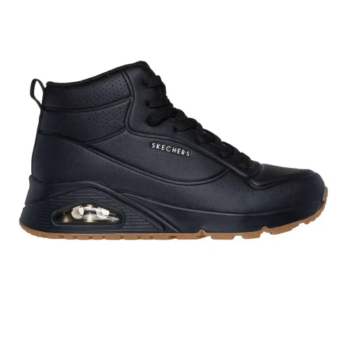 نیم بوت چرم زنانه اسکچرز Skechers uno 177097-BBK