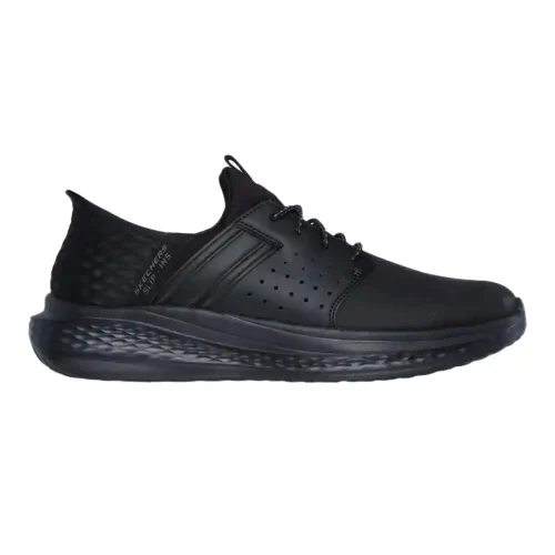کتانی چرم مردانه اسکچرز skechers slip-ins 210828-bbk